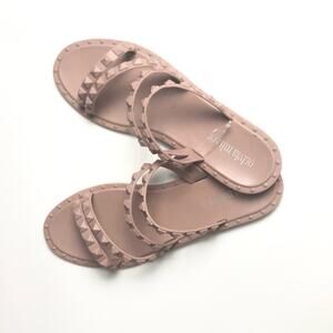 Olivia Miller Studded Double Strap Sandals Size 8